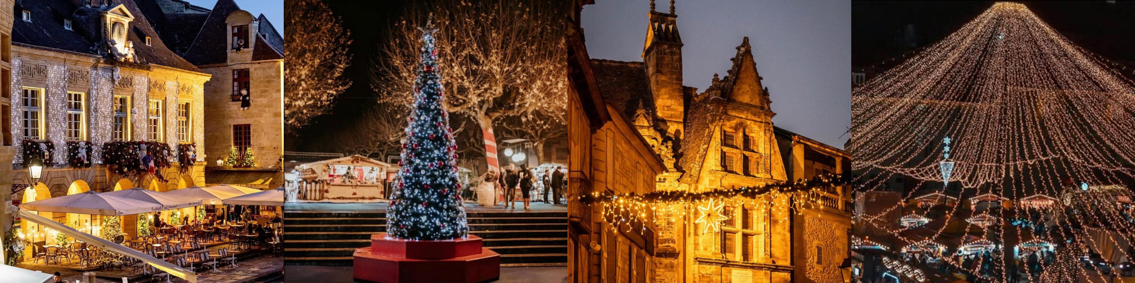 Sarlat illuminé à noel